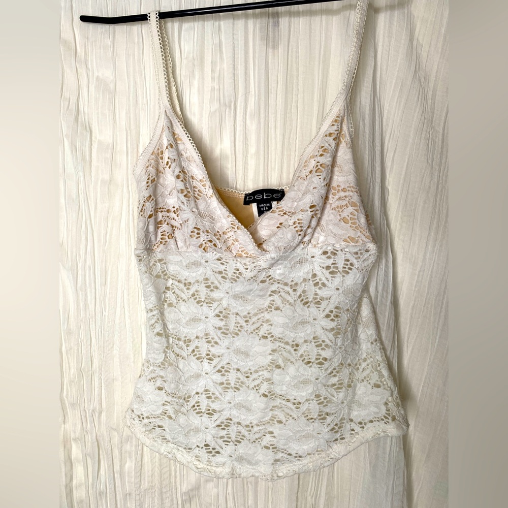 Bebe vintage y2k lace blouse -s